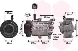 VAN WEZEL 8200k382 -  Компрессор, кондиционер